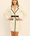 beige y negro