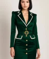 verde y beige